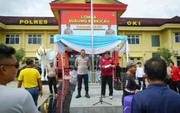 Sambut Hari Bhayangkara ke-80, Polres OKI Gelar Event Burung Berkicau
