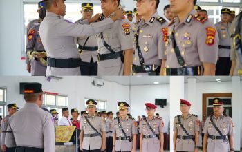 Sertijab di Polres OKI Berlangsung Khidmat, Ini Pesan AKBP Eko Rubiyanto