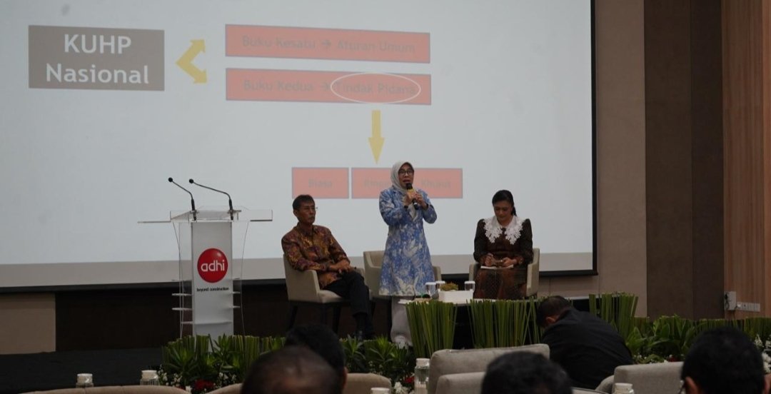 PT Adhi Karya Gelar Sosialisasi KUHP & KUHAP, Dhifla: Badan Hukum Menjadi Subyek Hukum didalam Tindak Pidana Korporasi