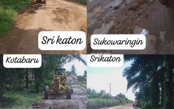 Warga Sukawaringin, Serikaton, dan Kotabaru Apresiasi PTPN IV Regional 7 Atas Perbaikan Jalan