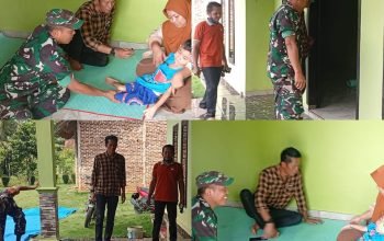 Pilu! 8 Tahun Terbaring Lumpuh Otak, Tangis Ibu Arsyad Pecah Saat Kakam & Babinsa Datang Menyambangi