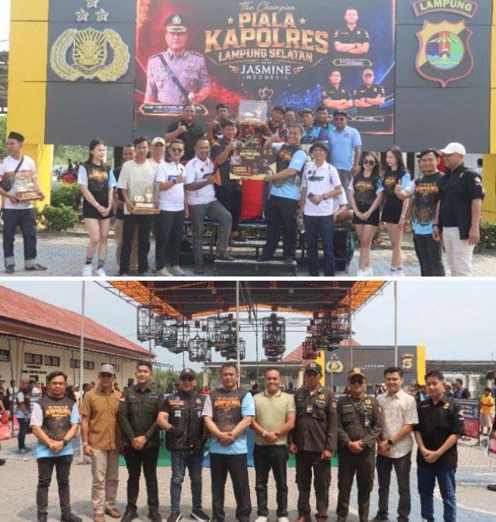 Piala Kapolres Lampung Selatan Diikuti 404 Peserta, Komunitas Kicau dari Berbagai Daerah Meriahkan Ajang Bergengsi