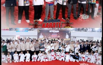 Tim Shokaido Sabet Emas Juara Umum 1 Dalam Open Turnamen Karate Piala Ketua FORKI LAMTENG