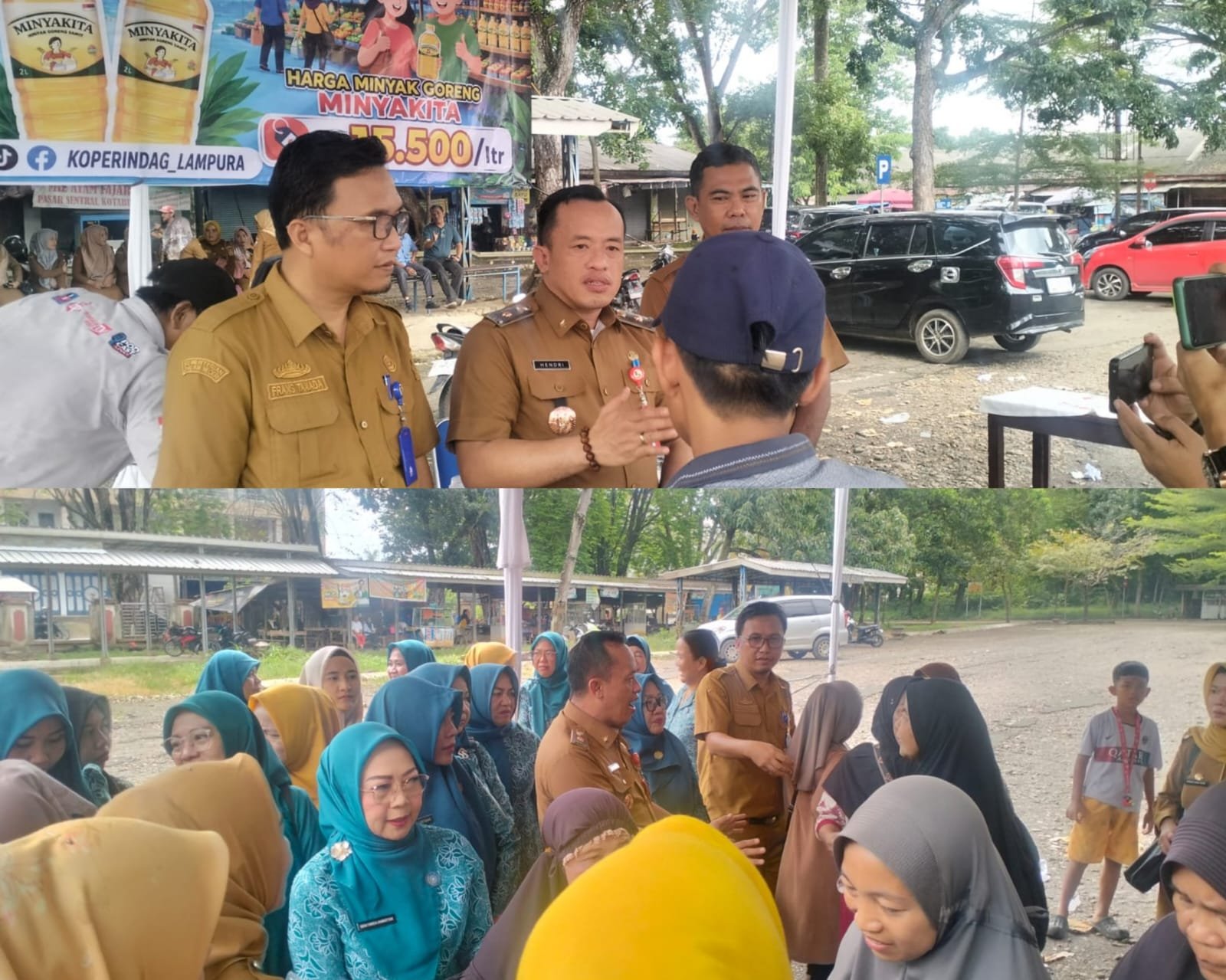 Tekan Harga Minyak Goreng, Dinas Perindustrian Dan Perdagangan Lampung Utara Gelar Pasar Murah