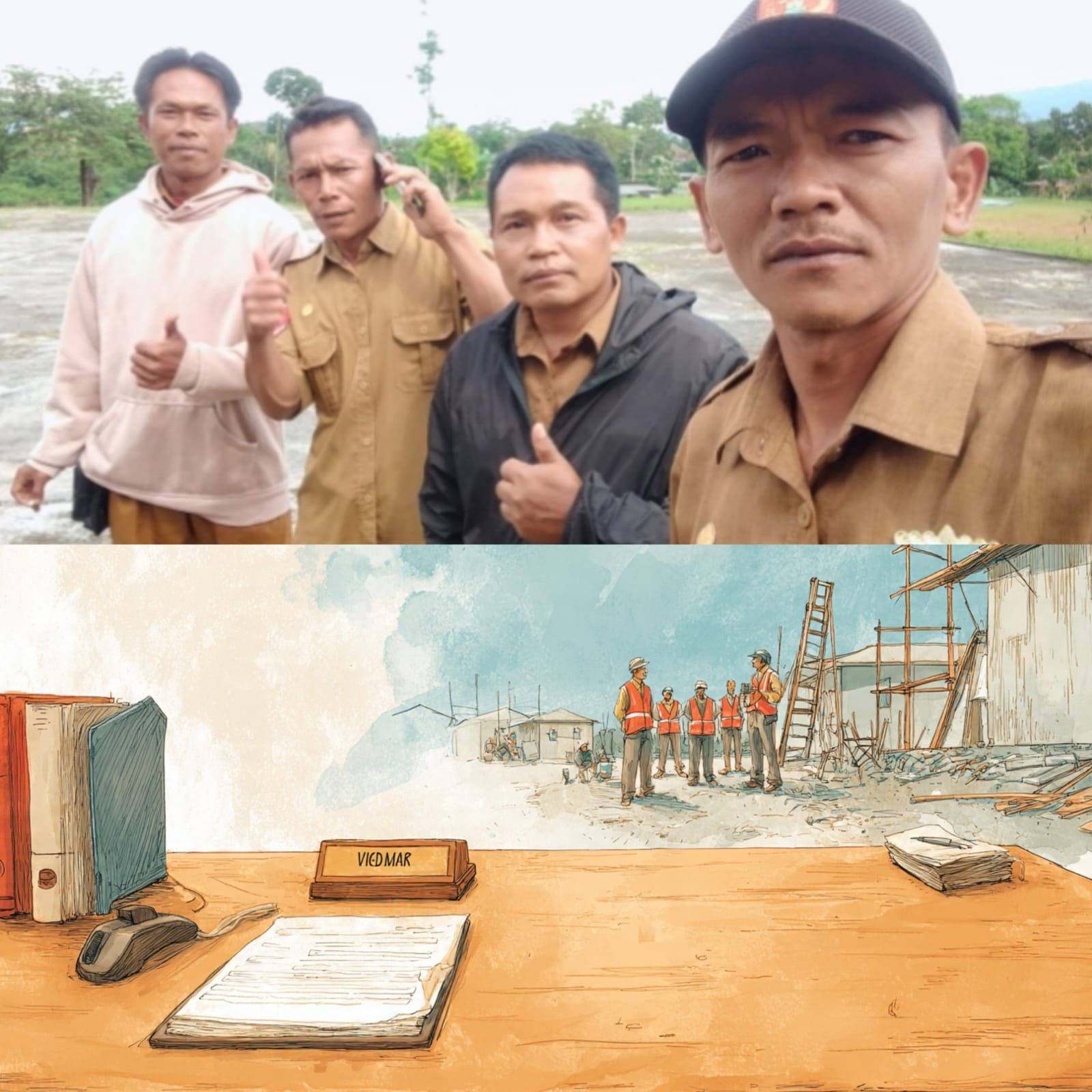 LSM Forsal Soroti Dugaan Aparatur Desa Pekon Srimenanti Abaikan Tugas, Diduga Nongkrong Di Proyek Dan Rangkap Kerja