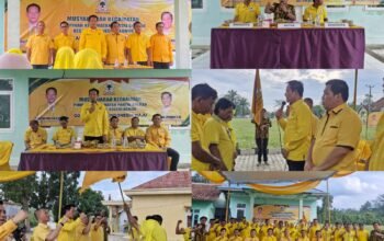 Dr Darlian Pone Lantik Ketua PK Terpilih Hasil Muscam Partai Golkar Negeri Agung
