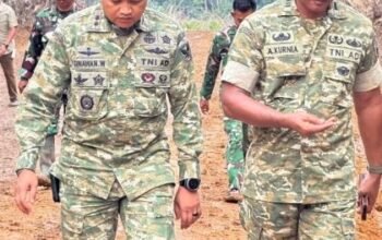 TMMD Ke-128 Kodim 0402/OKI Tinjau Progres Sasaran Fisik Di Desa Pematang Sukatani