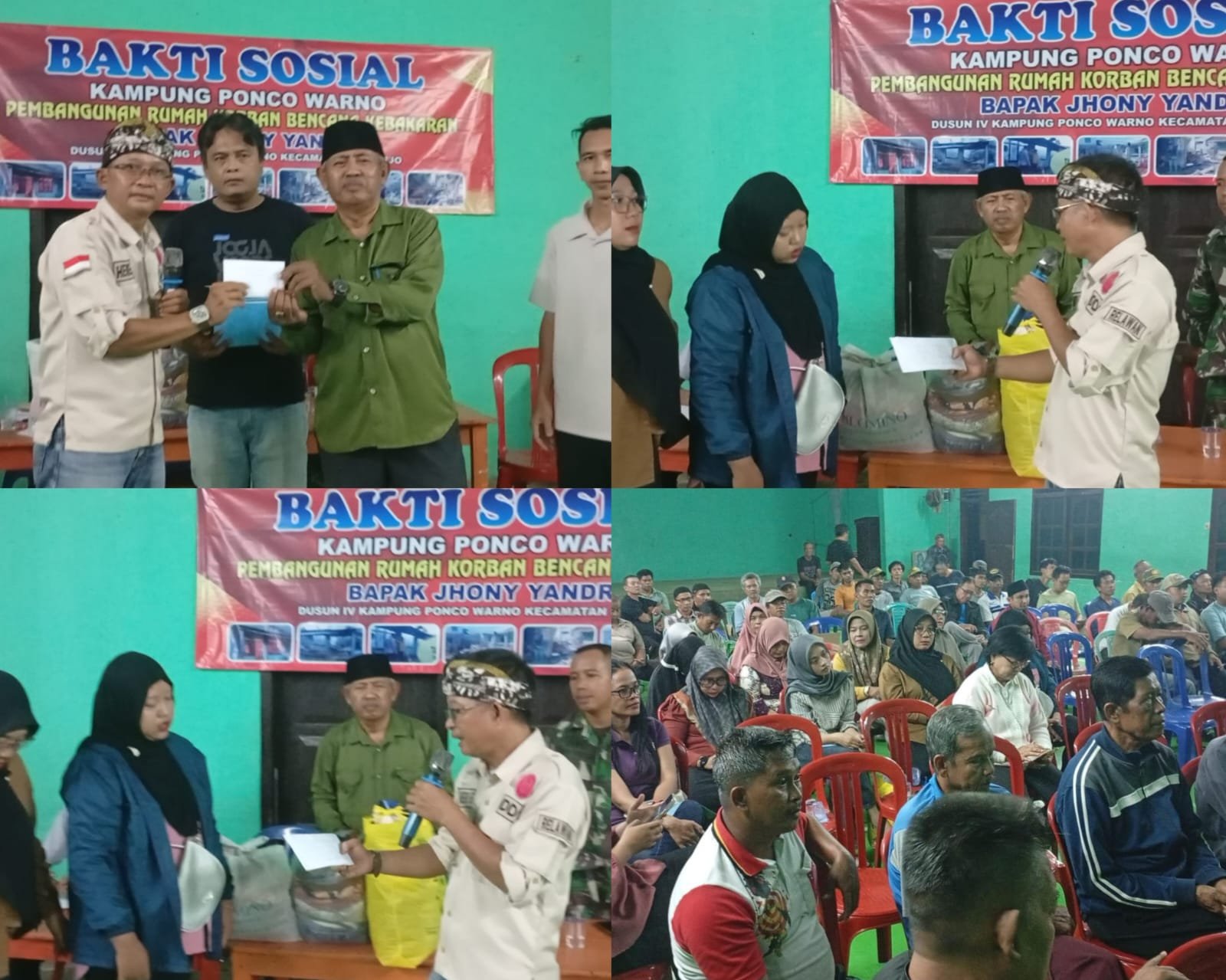 Warga Poncowarno Gelar Rapat Kilat, Dana 26 Juta Terkumpul Untuk Korban Kebakaran