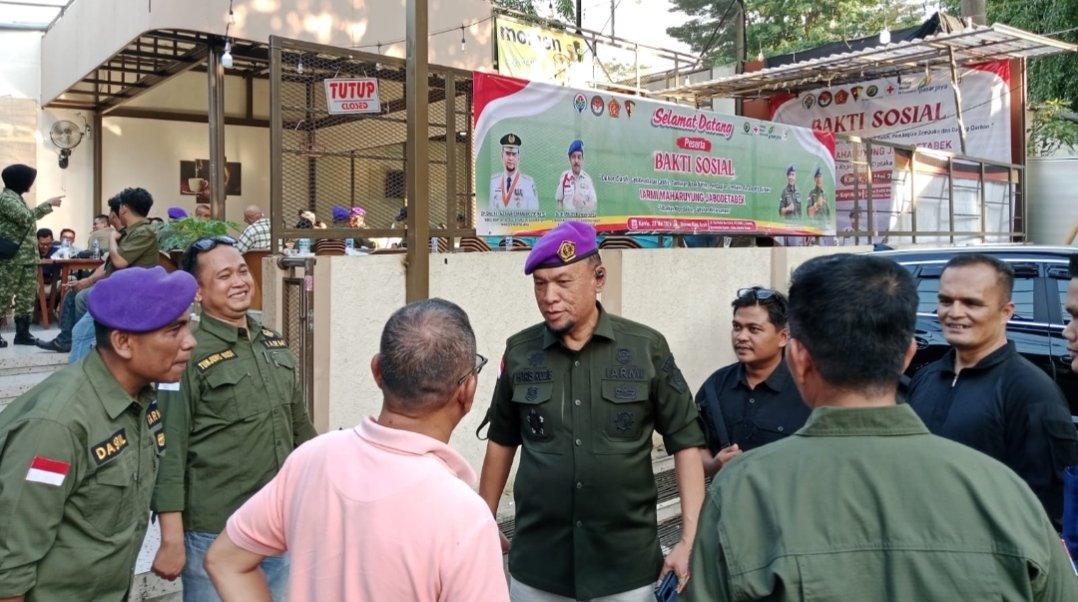 Beri Apresiasi, Waketum DPN IARMI Hadiri Bakti Sosial IARMI Maharuyung Jabodetabek