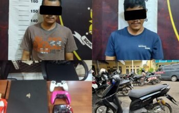 Dua Pelaku Curat di Metro Selatan Ditangkap, Polisi Amankan Motor dan PS4 Hasil Kejahatan