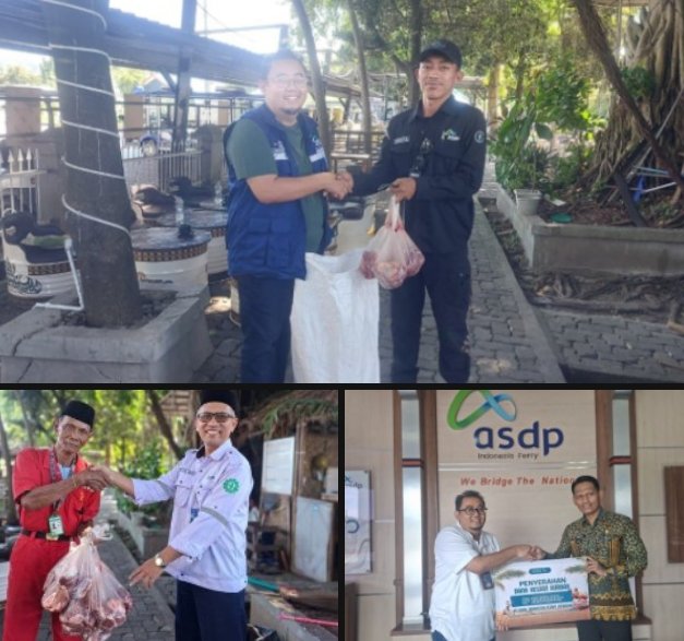 PT ASDP Bakauheni Perkuat Sinergi Stakeholder Lewat Penyaluran Hewan Qurban Idul Adha