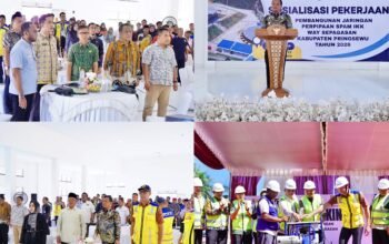 Bupati Pringsewu Hadiri Sosialisasi Pembangunan SPAM IKK Way Sepagasan