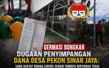 Germasi Bongkar Dugaan Penyimpangan Dana Desa Pekon Sinar Jaya: Uang Rakyat Diduga Lenyap, Aparat Diminta Bertindak Tegas