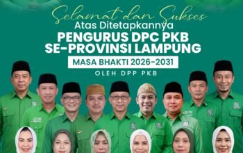DPP PKB Tetapkan Ketua DPC se-Lampung, Konsolidasi Mesin Partai Menuju 2031 Dimulai