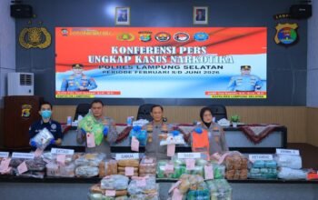 Polda Lampung Sita Narkoba Rp235 Miliar di Bakauheni, 24 Tersangka Pengedar Diamankan