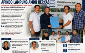 Dua Pengusaha Rebut Kursi APINDO Lampung, Junaedi dan Tatang Rohadi Resmi Ambil Berkas