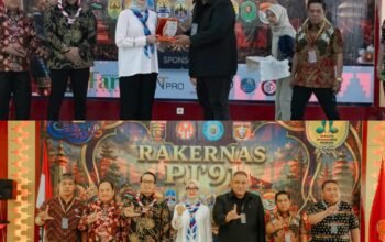 Wagub Jihan Nurlela Buka Rakernas Purna Jambore Nasional 1991 di Lampung