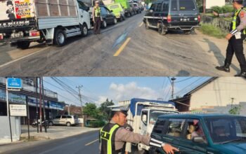 Gerak Cepat Tim Urai Satlantas Polres Tanggamus Turun Tangan di Kepadatan Antrean BBM di Jalinbar SPBU Banjar Negeri