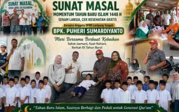 Peringati Tahun Baru Islam, Anggota DPRD Lampung Tengah Gelar Bakti Sosial