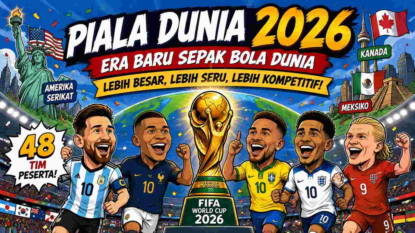 Piala Dunia 2026: Era Baru Sepak Bola Dunia dengan Format yang Lebih Besar dan Kompetitif