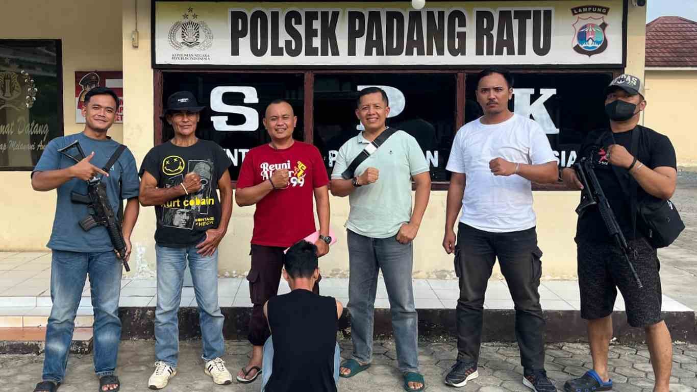 Polsek Padang Ratu Ringkus Pelaku Pencurian Rumah di Anak Tuha Lampung Tengah