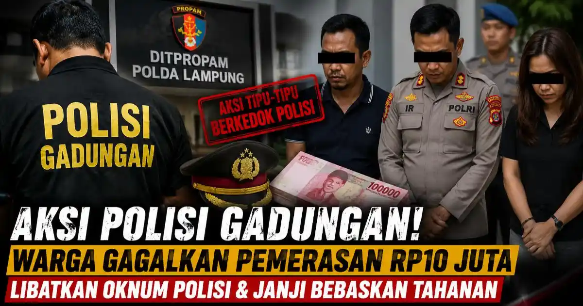 Polisi Gadungan Berpangkat Kombes Diamankan Warga di Bandar Lampung