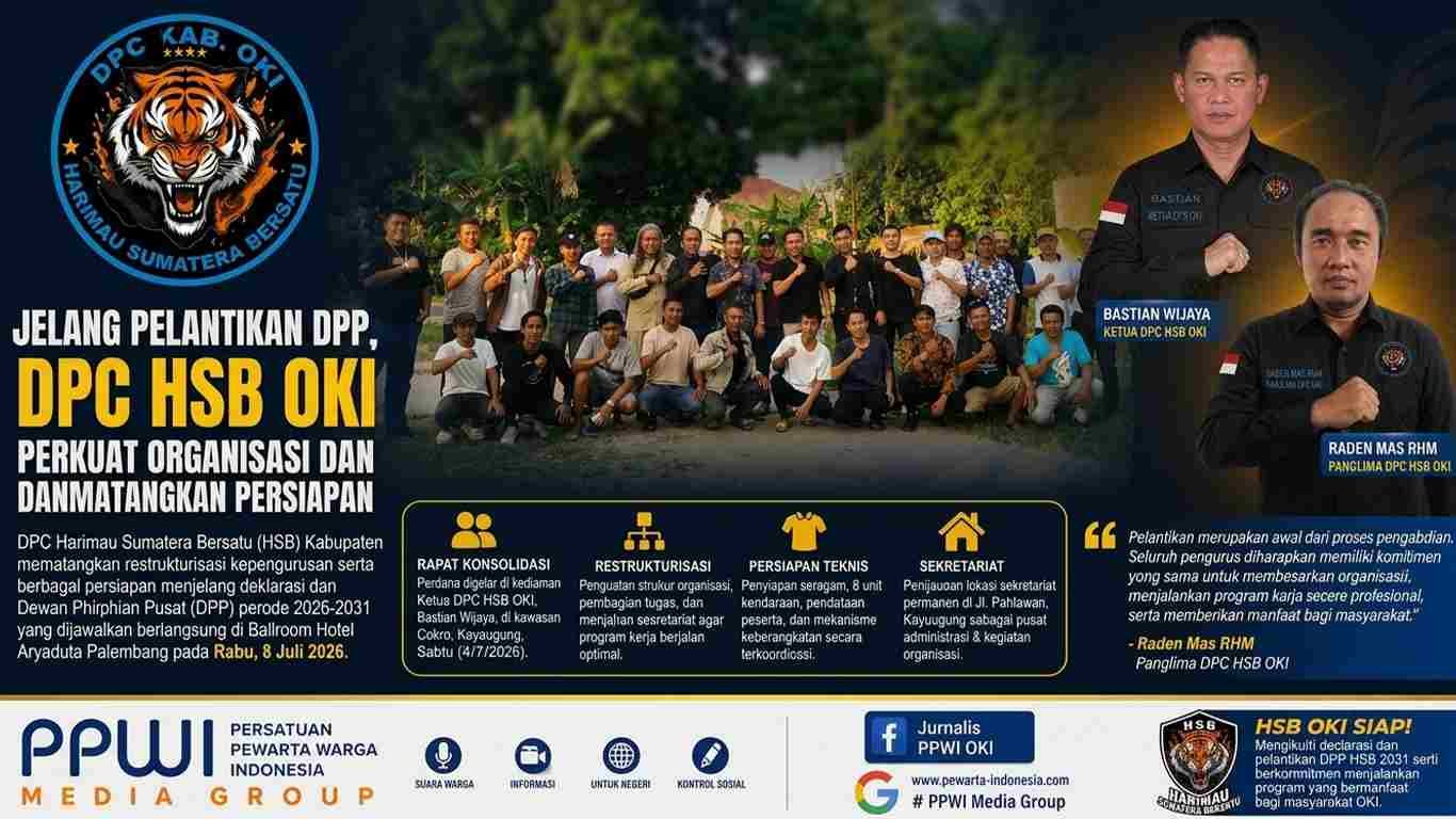 DPC HSB OKI Matangkan Konsolidasi Jelang Pelantikan DPP Periode 2026-2031