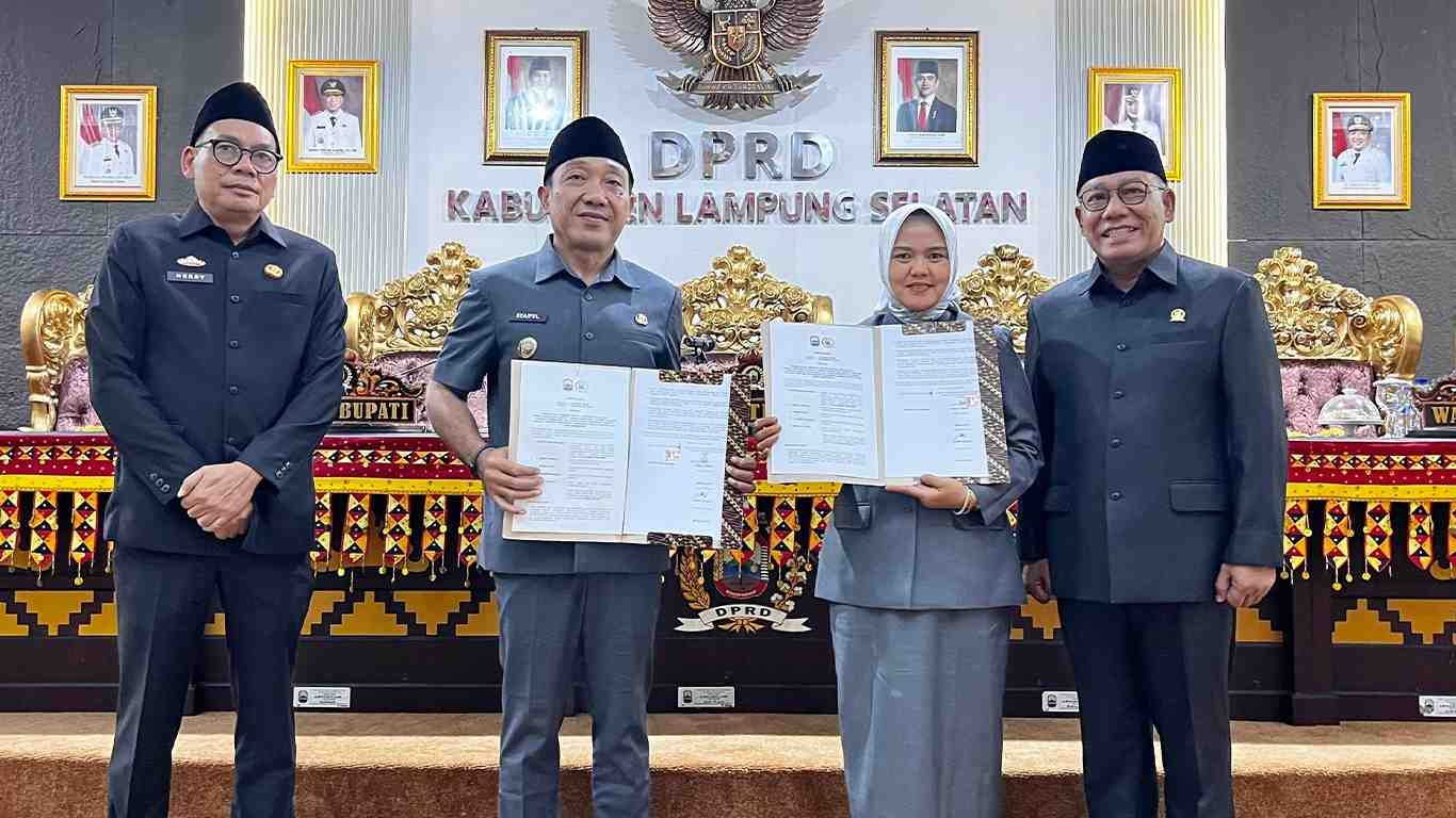 DPRD Lampung Selatan Setujui Ranperda PSU Perumahan, Bahas Perubahan Aturan Perlindungan Lahan Pertanian