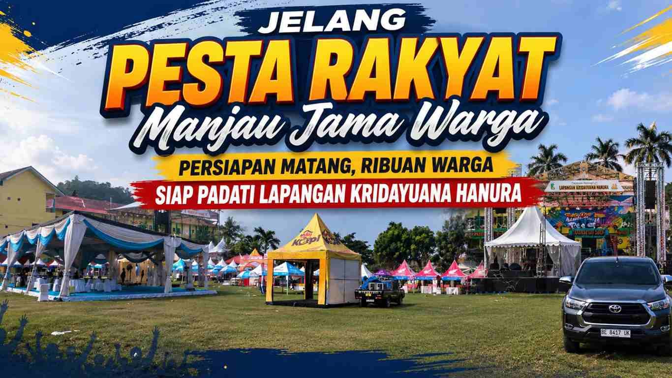 Desa Hanura Siap Gelar Pesta Rakyat Manjau Jama Warga HUT ke-19 Kabupaten Pesawaran