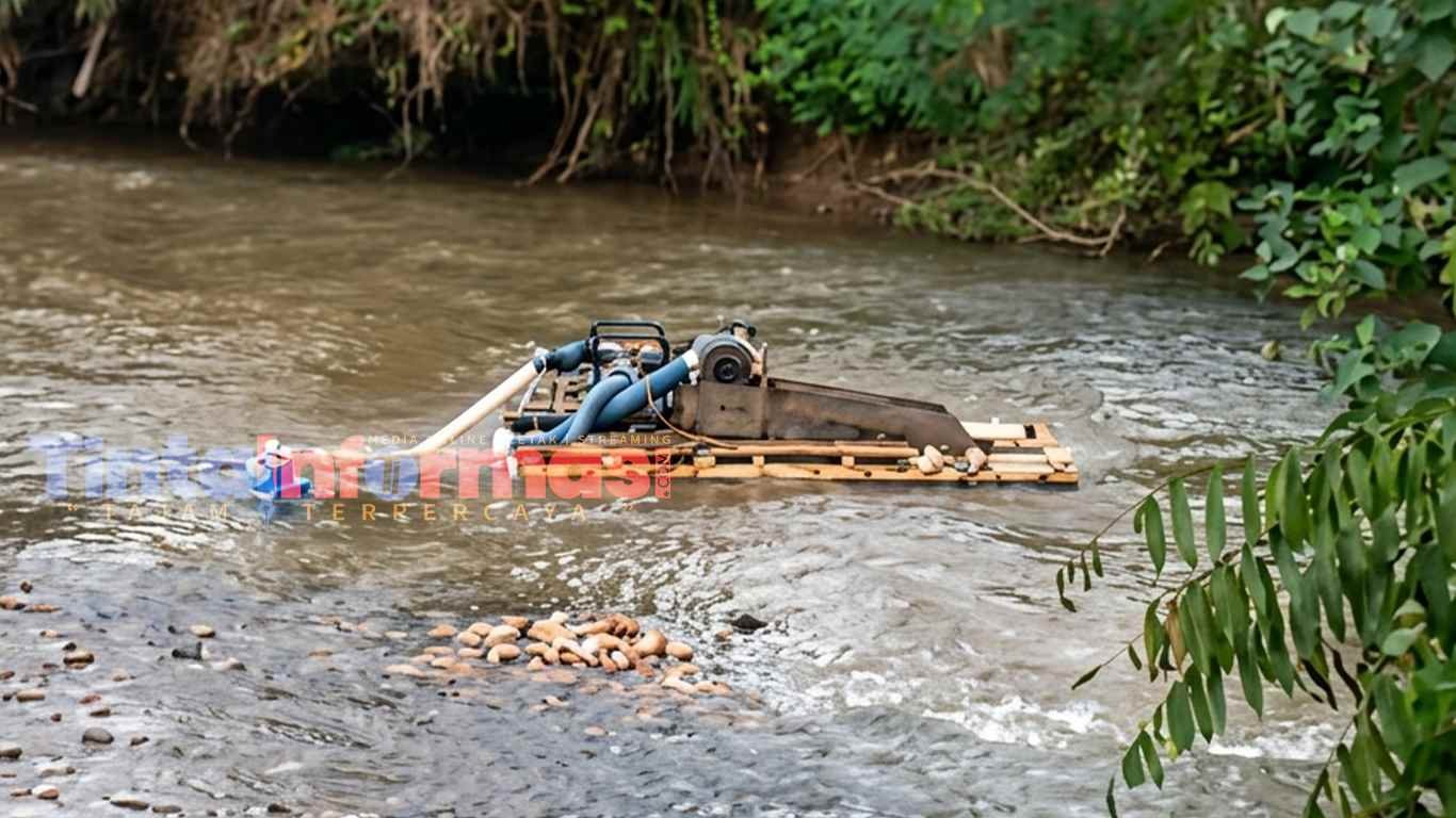 Diduga Ada Aktivitas Tambang Emas Ilegal di Sungai Way Seputih Dekat SMPN 1 Pubian, Warga Desak Aparat Turun Tangan