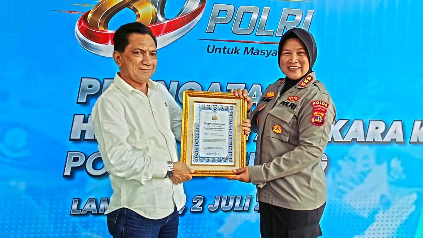 Hari Bhayangkara ke-80, Polda Lampung Tegaskan Komitmen Pelayanan dan Perkuat Sinergi Media