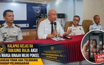 Kalapas Tanjung Raja Klarifikasi Video Call Vulgar Warga Binaan, HP Disita dan Hak Integrasi Dicabut