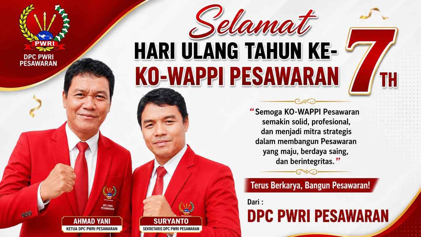 HUT ke-7 KO-WAPPI, PWRI Pesawaran Ajak Insan Pers Perkuat Solidaritas