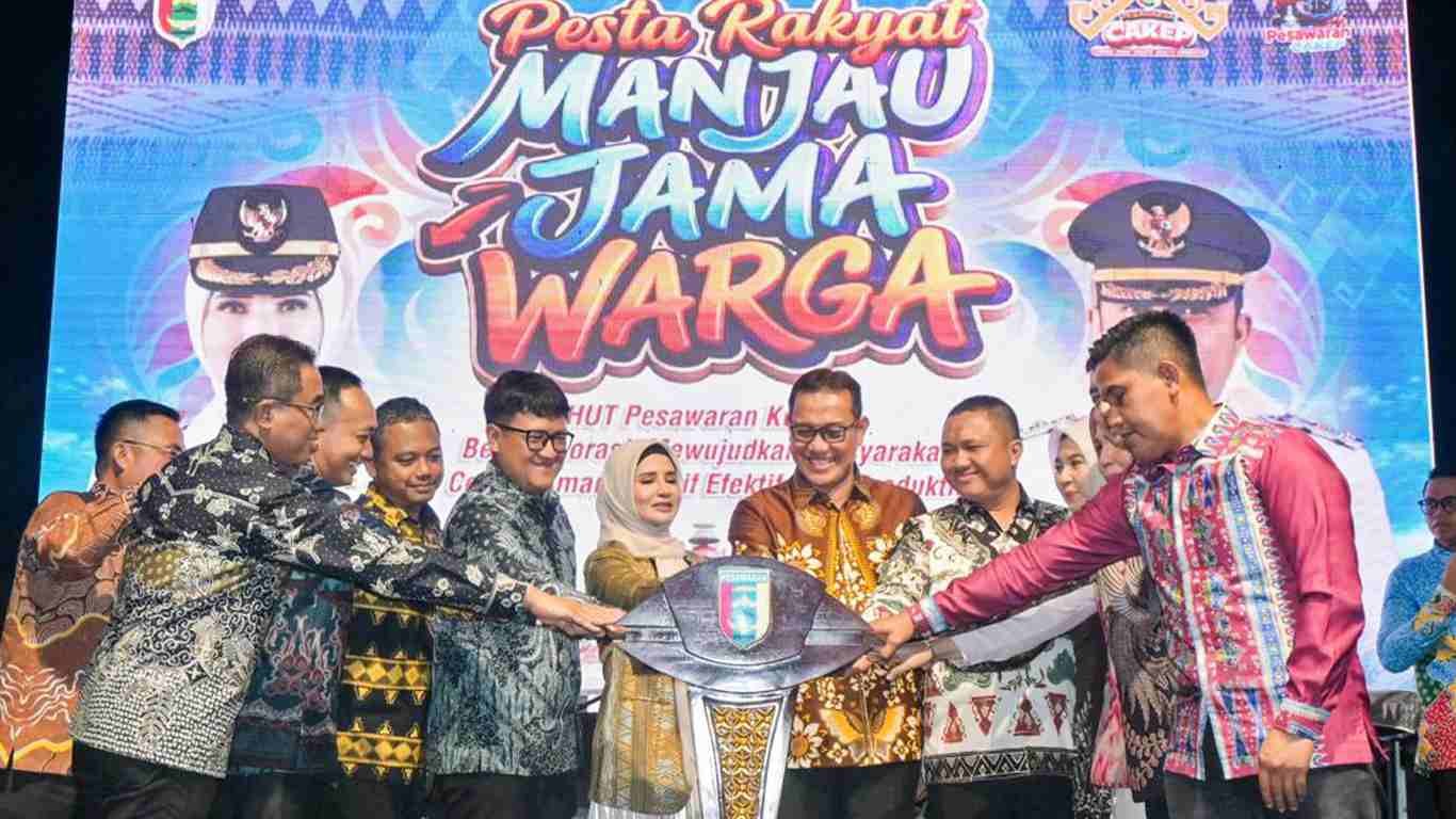 Pesta Rakyat Manjau Jama Warga Tutup Rangkaian Hari Jadi ke-19 Kabupaten Pesawaran