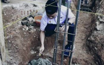 Bupati Pringsewu Letakkan Batu Pertama Pembangunan Masjid Darussalam Adiluwih