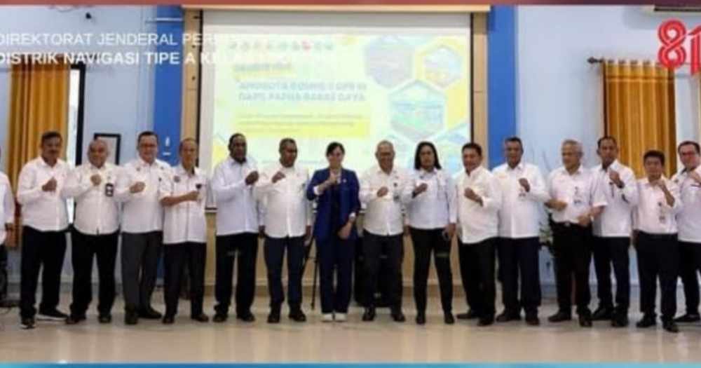 Kepala Distrik Navigasi Sorong Sambut Kunjungan Kerja Komisi V DPR RI di Papua Barat Daya