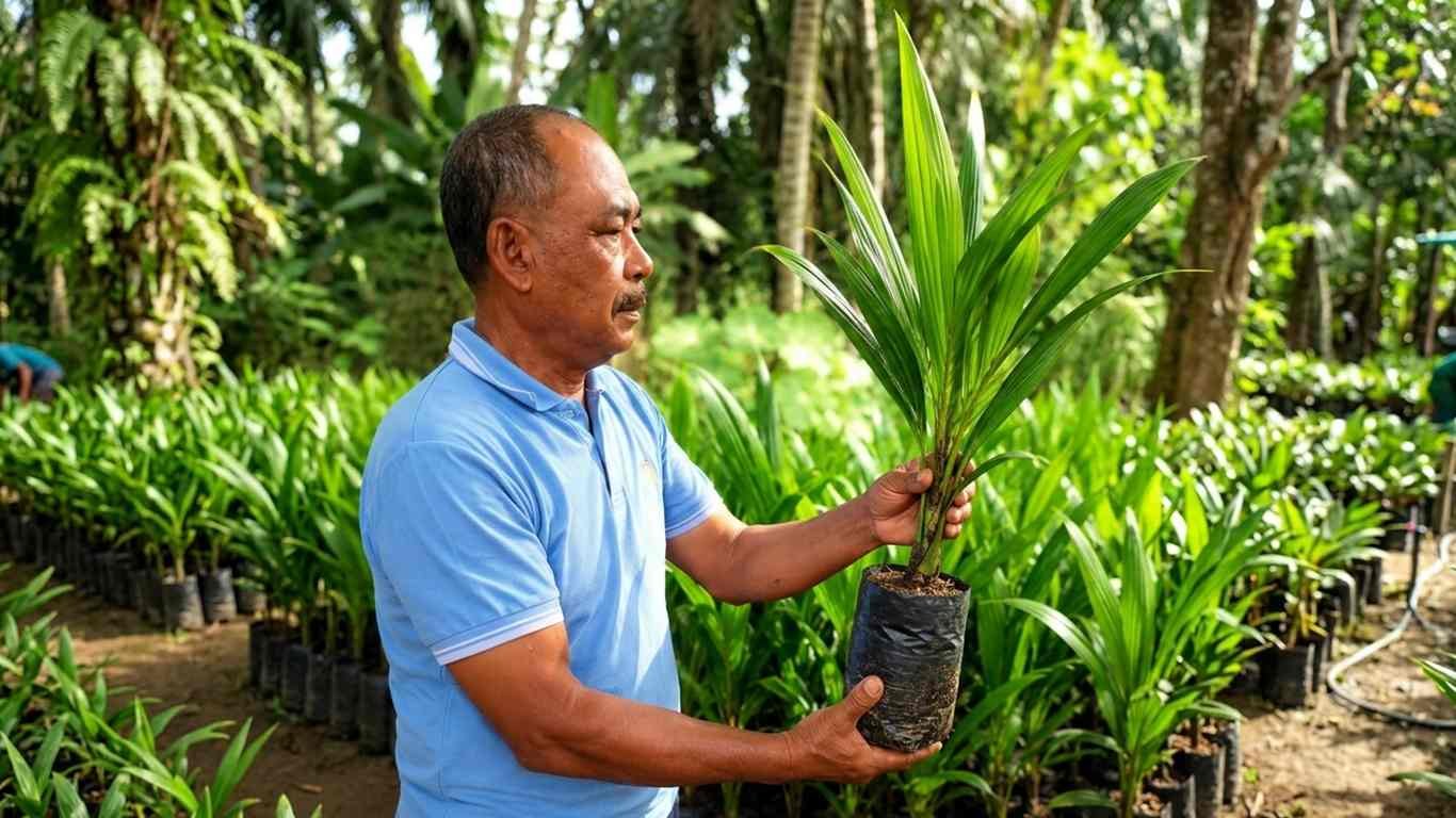 Pupuk Hayati Cair Sukses Tingkatkan Hasil Panen Sawit di Lampung Timur