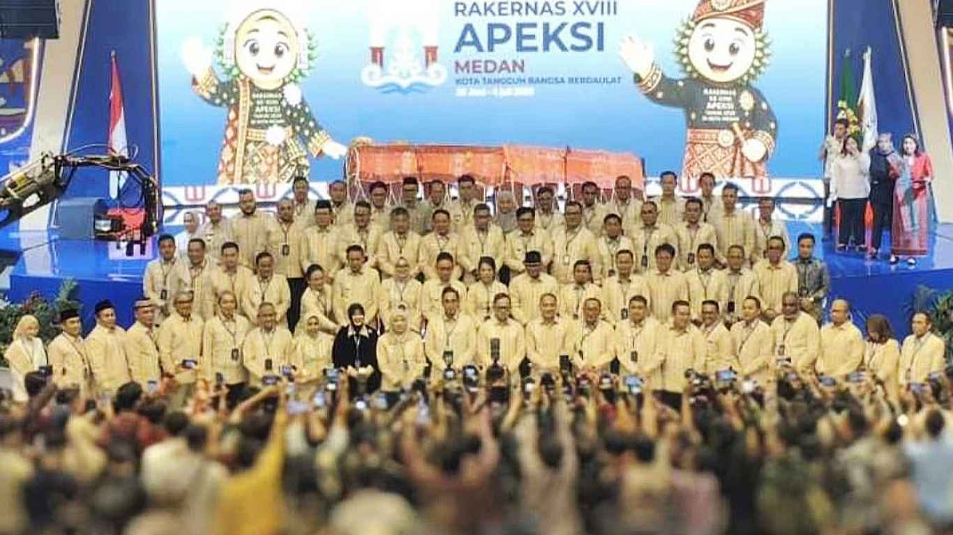 Wali Kota Metro Hadiri Rakernas XVIII APEKSI 2026 di Medan untuk Perkuat Inovasi