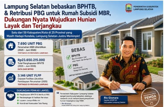 Lampung Selatan Pastikan Dukungan Penuh Program Rumah Subsidi MBR