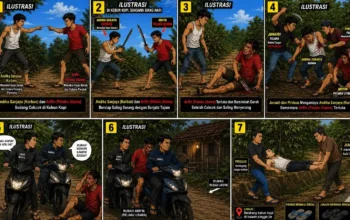 Polres Lampung Tengah Rekonstruksi Kasus Tewasnya Andika Sanjaya