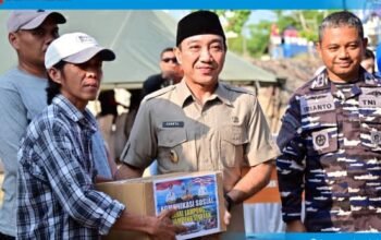 Lanal Lampung dan Pemkab Lampung Selatan Gelar Bakti Sosial HUT Koarmada III