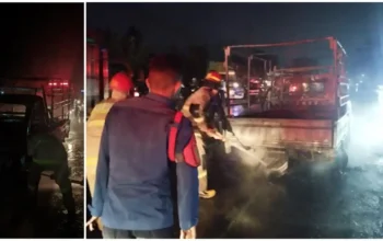 Grand Max BE 8047 AMI Terbakar di Bandar Lampung, Sopir Mengilang, Diduga Angkut BBM Ilegal