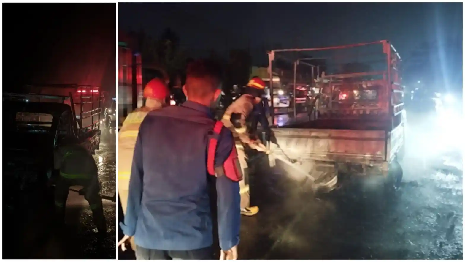 Grand Max BE 8047 AMI Terbakar di Bandar Lampung, Sopir Mengilang, Diduga Angkut BBM Ilegal