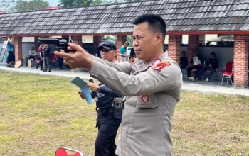 33 Personel Polres Tanggamus Ikuti Uji Kualifikasi Menembak untuk Pinjam Pakai Senpi Dinas