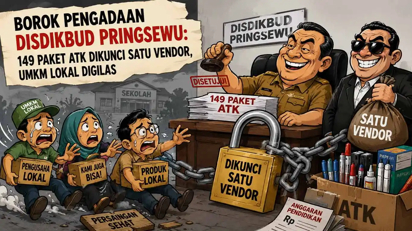 Borok Pengadaan Disdikbud Pringsewu: 149 Paket ATK Dikunci Satu Vendor, UMKM Lokal Digilas