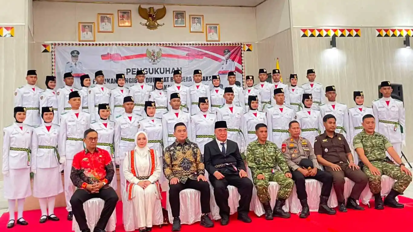 Bupati Tanggamus Kukuhkan 33 Putra-Putri Terbaik Tanggamus sebagai Paskibraka 2026