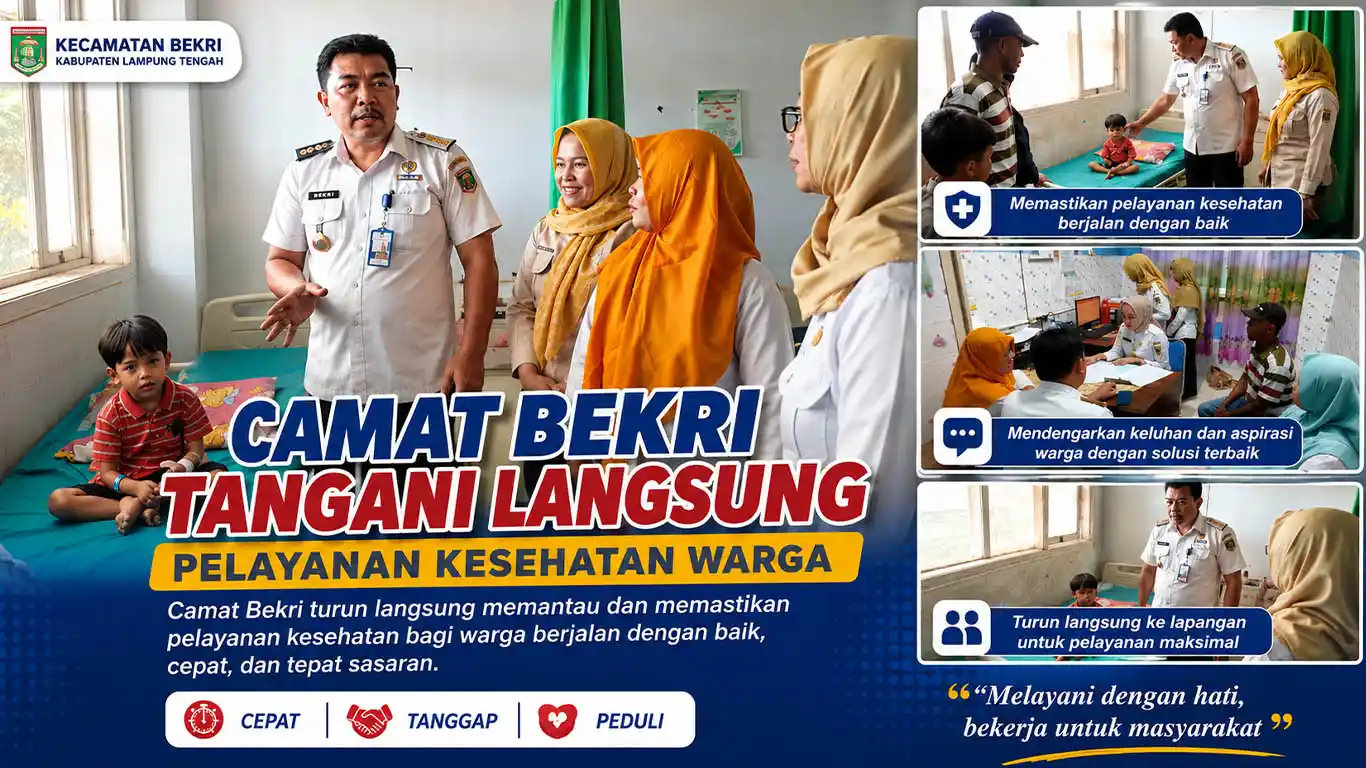 Camat Bekri Jenguk Anak yang Dirawat di RSUD Demang Sepulau Raya, Pastikan Pelayanan Berjalan Optimal