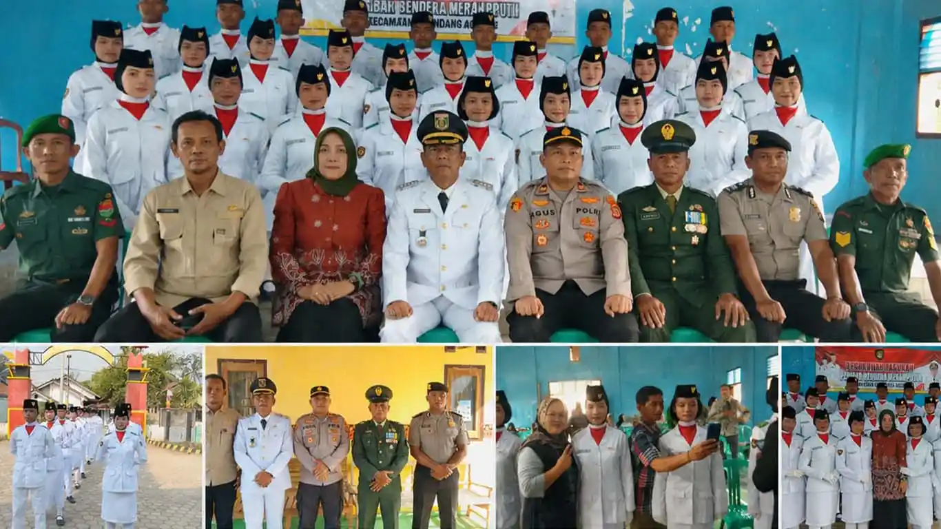 Camat Sendang Agung Kukuhkan Anggota Paskibra HUT ke-81 RI