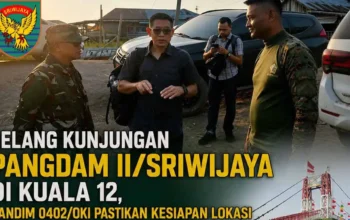 Dandim 0402 OKI Pastikan Kesiapan Lokasi Kunjungan Pangdam II Sriwijaya di Kuala 12