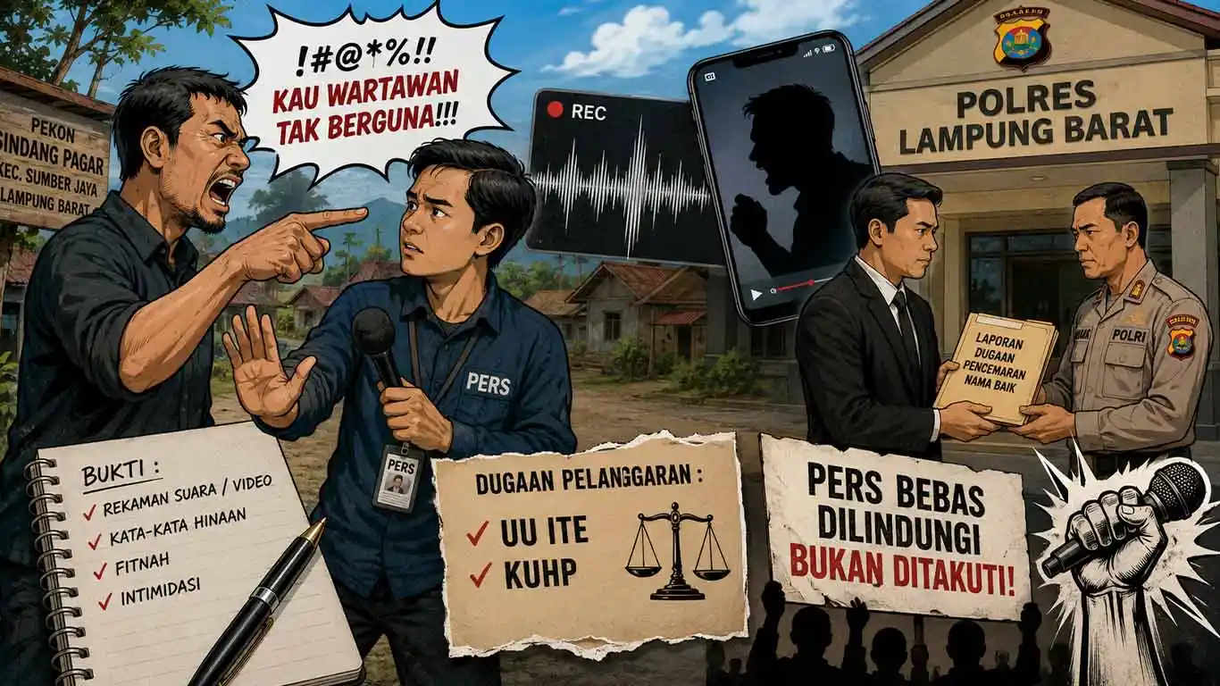 Diduga Cemarkan Nama Baik Wartawan di Sumber Jaya, Asep Tangi Bakal Dilaporkan ke Polres Lampung Barat